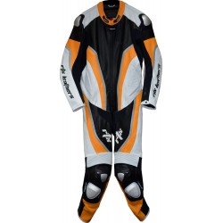 Halo Evo Sports Orange Leather Motorcycle Suit Halo Evo Sports Orange Leather Motorcycle Suit