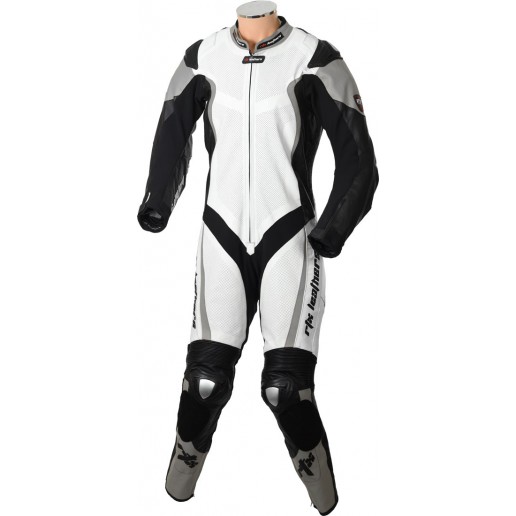 RTX Katana Gun Metal Grey Kangaroo 1 Piece Race Leathers