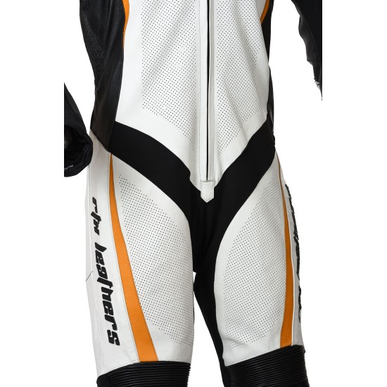 RTX Katana Orange Kangaroo 1 Piece Race Leathers