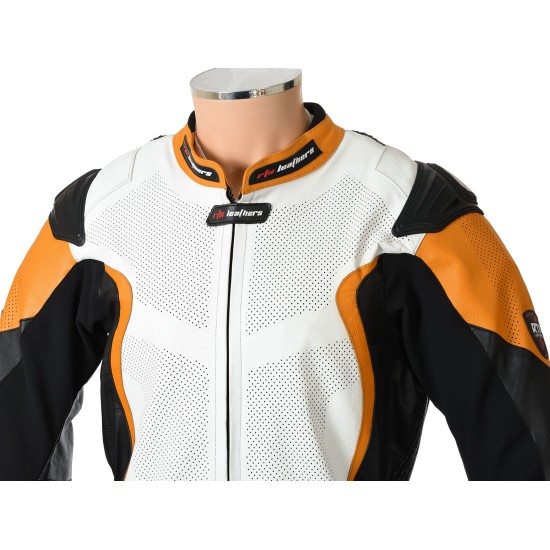 RTX Katana Orange Kangaroo 1 Piece Race Leathers