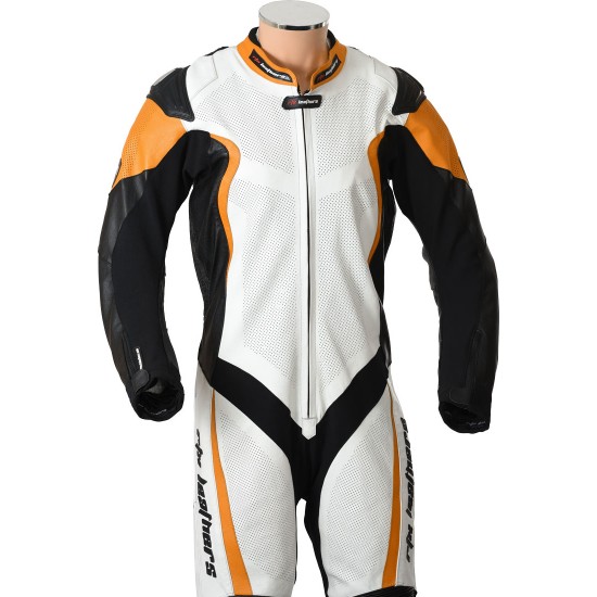 RTX Katana Orange Kangaroo 1 Piece Race Leathers