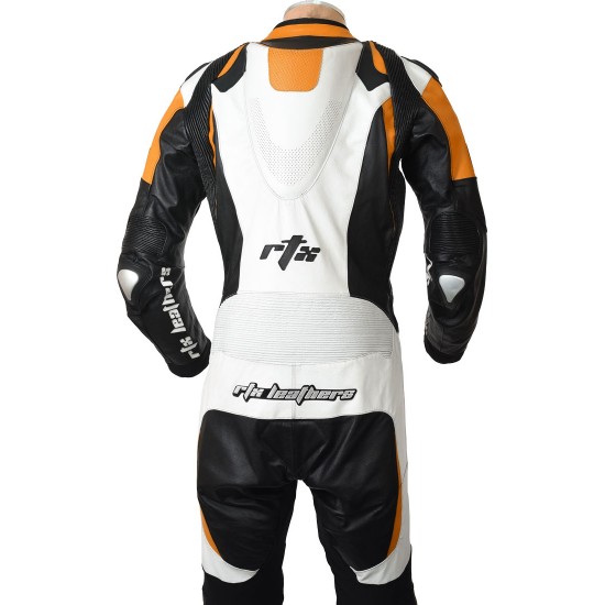 RTX Katana Orange Kangaroo 1 Piece Race Leathers