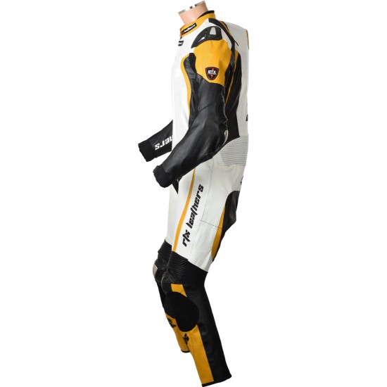 RTX Katana Orange Kangaroo 1 Piece Race Leathers
