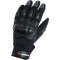 MotoX Black Pro Short Motocross Leather Gloves