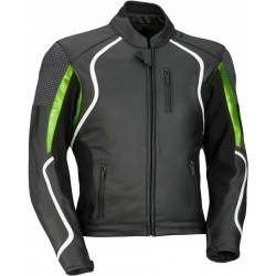 RTX Ninja Green Biker Leather Jacket