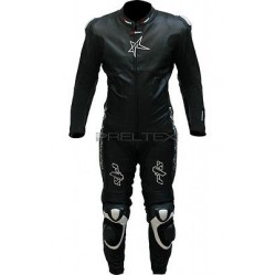 RTX Panther Black Original Sports Biker Motorcycle One Piece Race Leathers Suit RTX Panther Black Original Sports Biker Motorcycle One Piece Race Leathers Suit