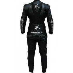 RTX Panther Black Original Sports Biker Motorcycle One Piece Race Leathers Suit