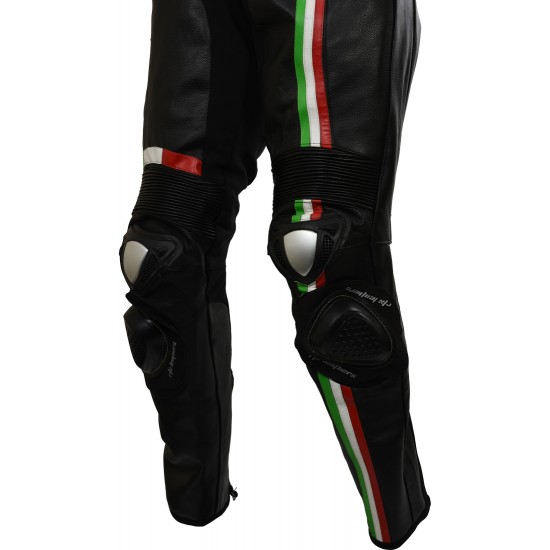 RTX Panther Italia Black Leather Race Leather 1 Piece Suit