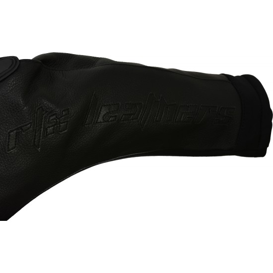 RTX Panther Italia Black Leather Race Leather 1 Piece Suit