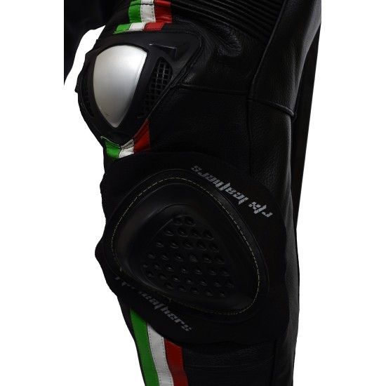 RTX Panther Italia Black Leather Race Leather 1 Piece Suit