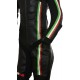 RTX Panther Italia Black Leather Race Leather 1 Piece Suit
