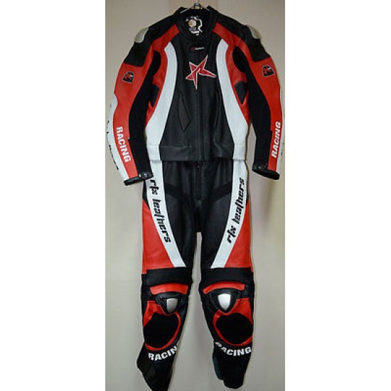 RTX Pro Evolution Sports Biker Motorcycle 2 Piece Leather Jacket Suit - 6 Colours