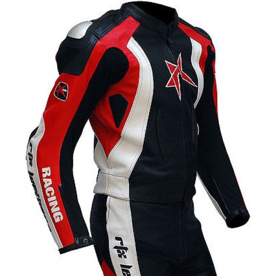 RTX Pro Evolution Sports Biker Motorcycle 2 Piece Leather Jacket Suit - 6 Colours