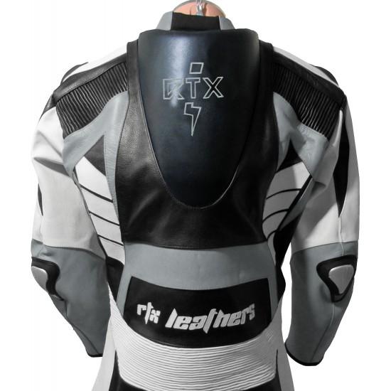 Raptor Grey Motorcycle Leather Suit Raptor Grey Motorcycle Leather Suit