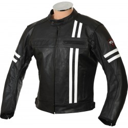 SALE - RTX Retro Black Buffalo Leather Jacket