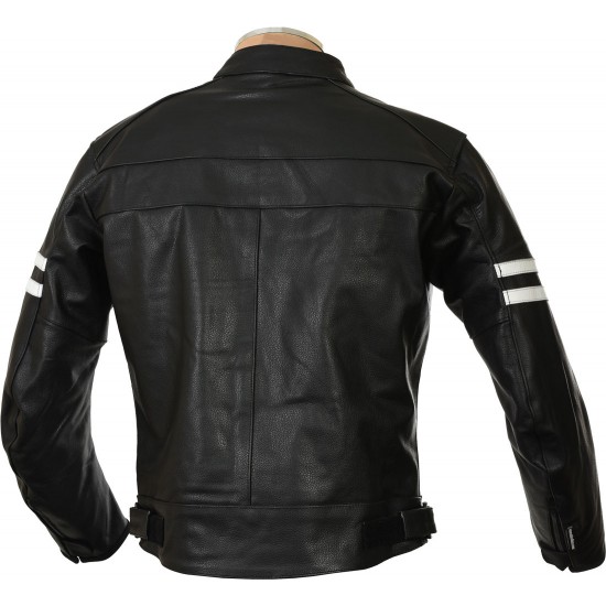 RTX Retro Black Buffalo Leather Jacket