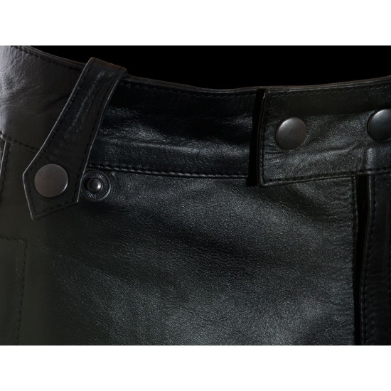 RTX Retro Classic Touring Soft Leather Biker Trouser Jeans