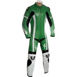 RTX Speedblock Green Biker Leathers