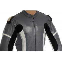 RTX Speedblock Grey Biker Leathers