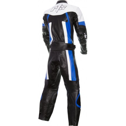 RTX Titan Blue Motorcycle Leather Two Piece Suit