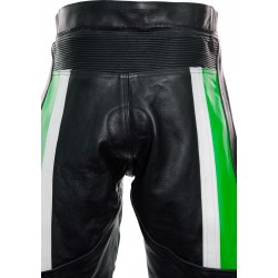 RTX Titan Green Motorcycle Leather Trouser Pant RTX Titan Green Motorcycle Leather Trouser Pant