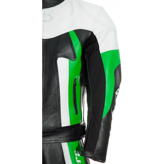 RTX Titan Green Motorcycle Leather Two Piece Suit RTX Titan Green Motorcycle Leather Two Piece Suit