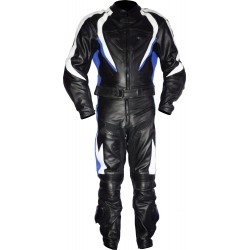 RTX Transformer Blue Leather Motorcycle Suit