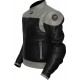 RTX Venom Grey Black Leather Biker Jacket