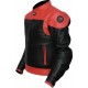 RTX Venom Red Black Leather Biker Jacket