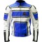 RTX X1 Supersport Touring Blue Leather Biker Jacket