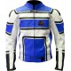 RTX X1 Supersport Touring Blue Leather Biker Jacket