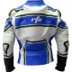 RTX X1 Supersport Touring Blue Leather Biker Jacket
