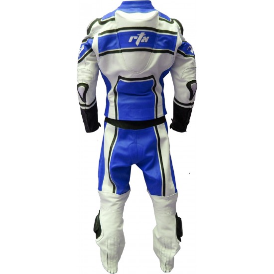 RTX X1 Supersport Touring Blue Leather Biker Suit