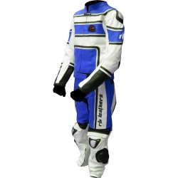 RTX X1 Supersport Touring Blue Leather Biker Suit
