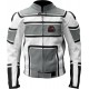 RTX X1 Supersport Touring Grey Leather Biker Jacket