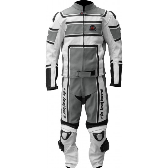 RTX X1 Supersport Touring Grey Leather Biker Suit RTX X1 Supersport Touring Grey Leather Biker Suit