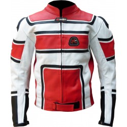 RTX X1 Supersport Touring Red Leather Biker Jacket
