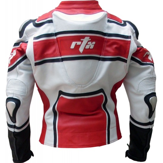 RTX X1 Supersport Touring Red Leather Biker Jacket