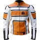 RTX X1 Supersport Touring Orange Leather Biker Jacket