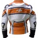RTX X1 Supersport Touring Orange Leather Biker Jacket