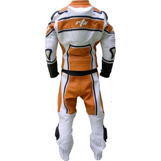 RTX X1 Supersport Touring Orange Leather Biker Suit RTX X1 Supersport Touring Orange Leather Biker Suit