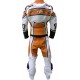 RTX X1 Supersport Touring Orange Leather Biker Suit RTX X1 Supersport Touring Orange Leather Biker Suit