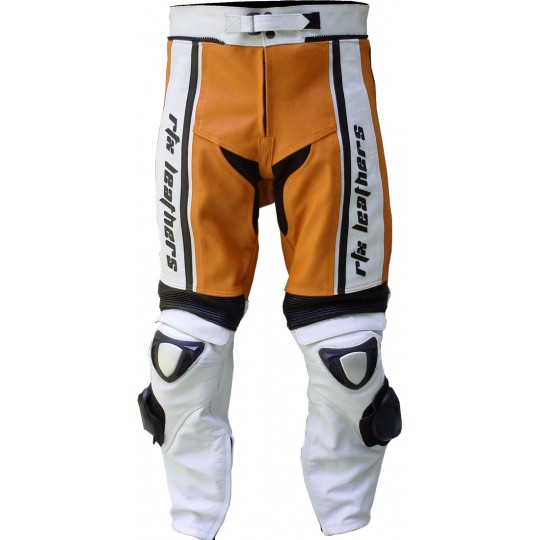 RTX X1 Supersport Touring Orange Leather Trouser Pant RTX X1 Supersport Touring Orange Leather Trouser Pant