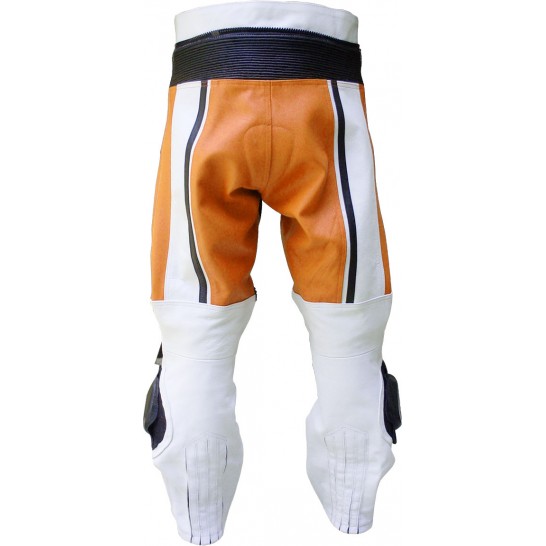 RTX X1 Supersport Touring Orange Leather Trouser Pant RTX X1 Supersport Touring Orange Leather Trouser Pant