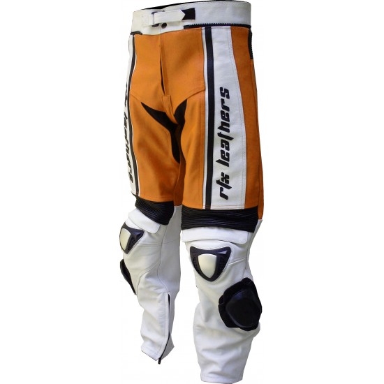 RTX X1 Supersport Touring Orange Leather Trouser Pant