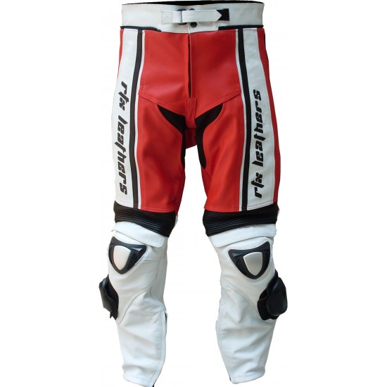 RTX X1 Supersport Touring Red Leather Trouser Pant RTX X1 Supersport Touring Red Leather Trouser Pant