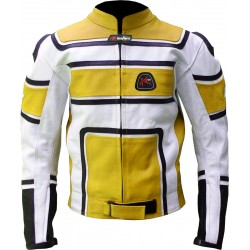 RTX X1 Supersport Touring Yellow Leather Biker Jacket