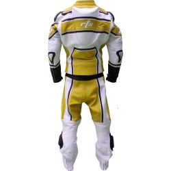 RTX X1 Supersport Touring Yellow Leather Biker Suit
