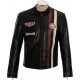 Steve McQueen Gulf Heuer Black Leather Jacket