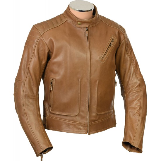 RTX Roadster Heritage Brown Leather Jacket